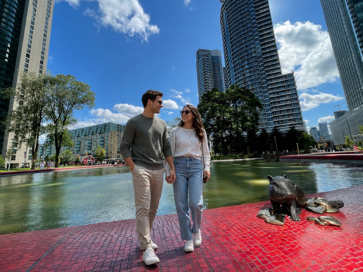 Romantic Rendezvous at Love Park