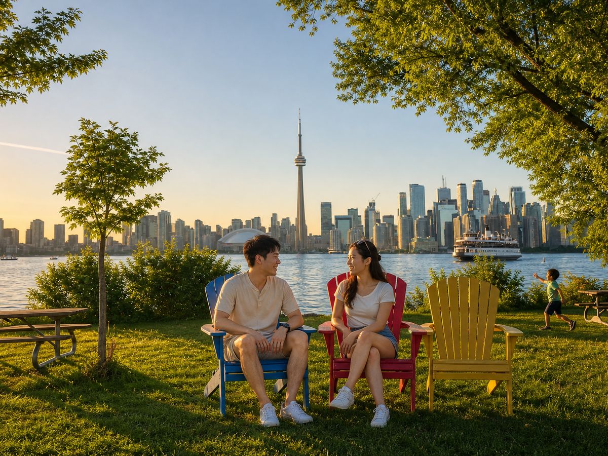 Romantic Stroll at Toronto Island Park